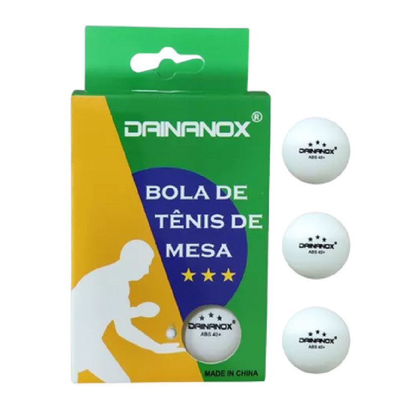 Bola de Tênis de Mesa Profissional – Dainanox 3 Estrelas
